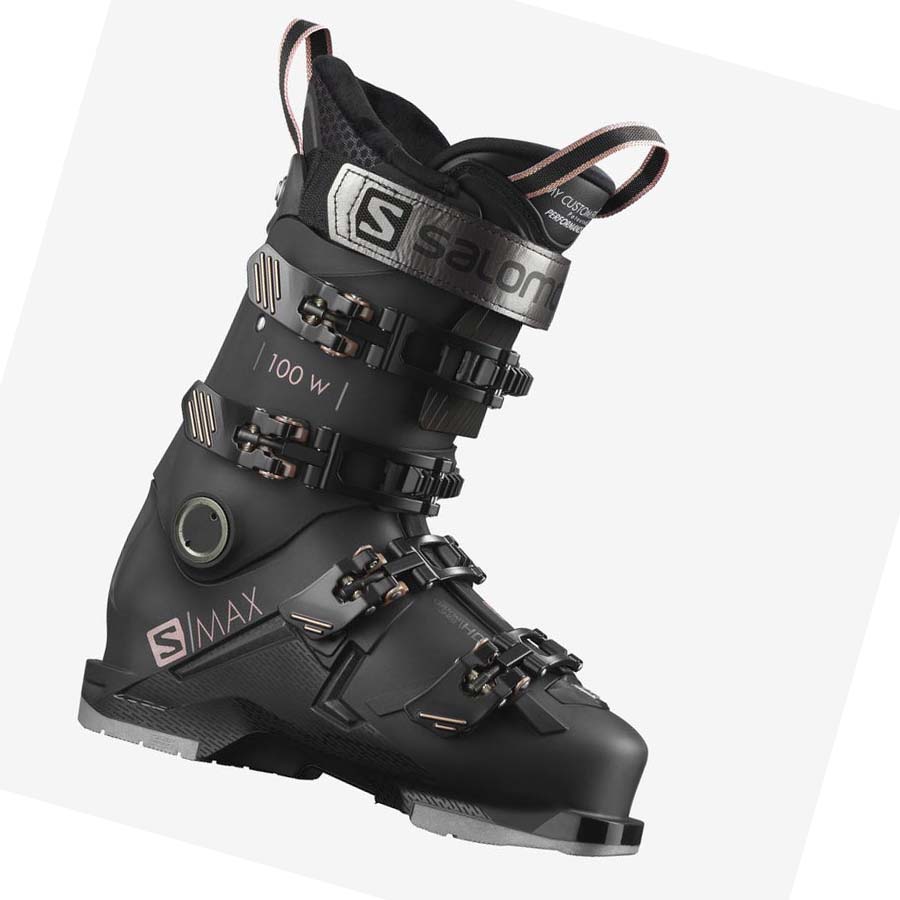 Botas Esqui Salomon S/MAX 100 Mujer Negros | MX 2067WNB